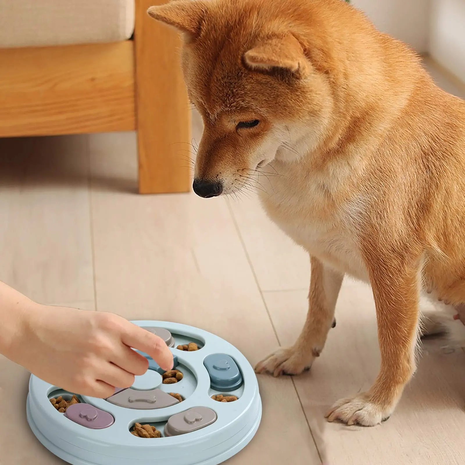 Dog Puzzle Toys for IQ Training & Mental Enrichment - Food Feeder Puzzle Interactive Chew Puppy