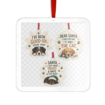 Pampered Paw Acrylic Ornament