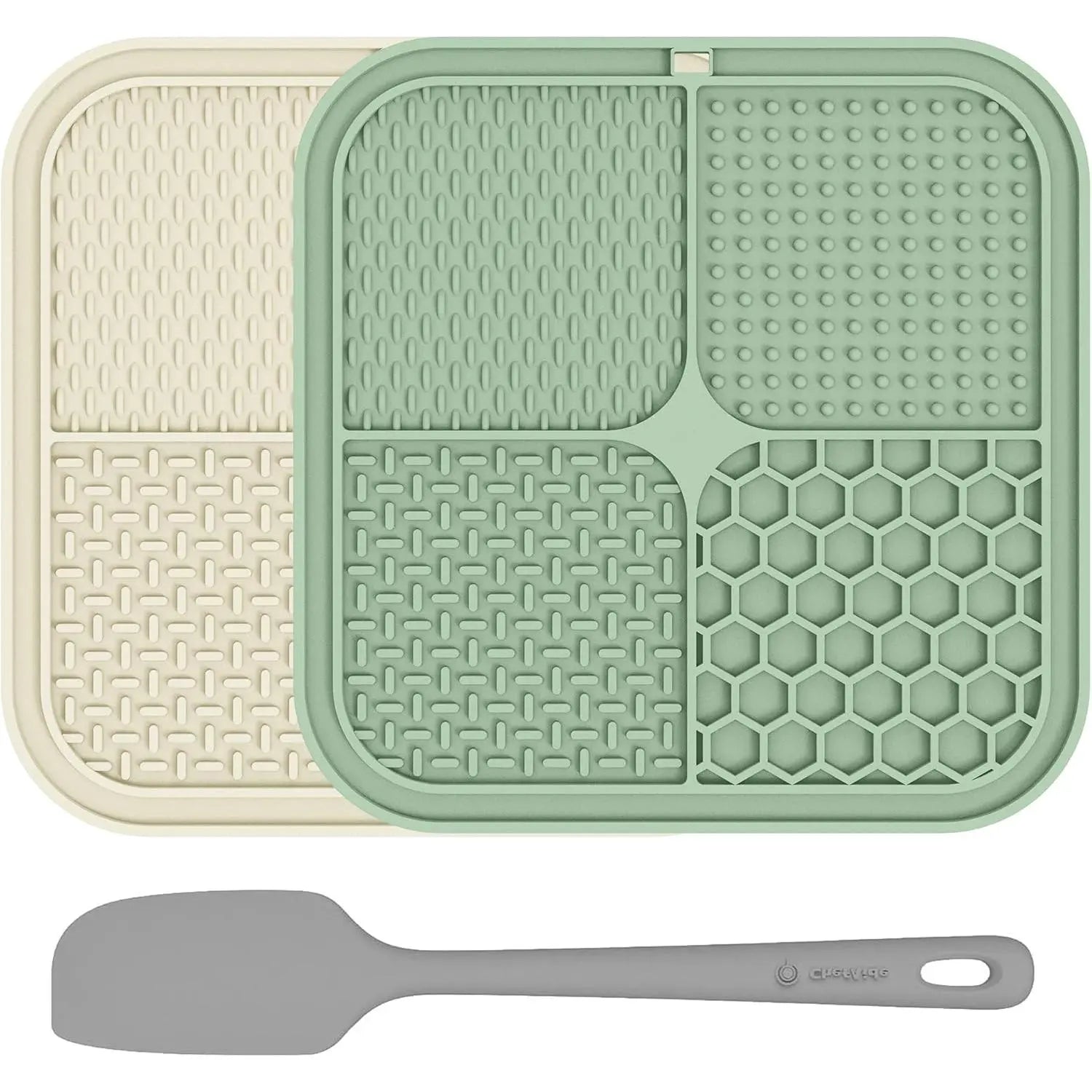 2 Pack Lick Mat for Dogs,Cats,Upgraded 8.58.5 Inches Licking Mats with Suction Cups,Slow Feeder Licking Pad for and Boredom Reducer,Suitable for Set 8