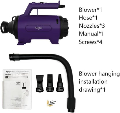 Dog Dryer High Velocity Professional Dog/Pet Grooming Force Hair Dryer/Blower