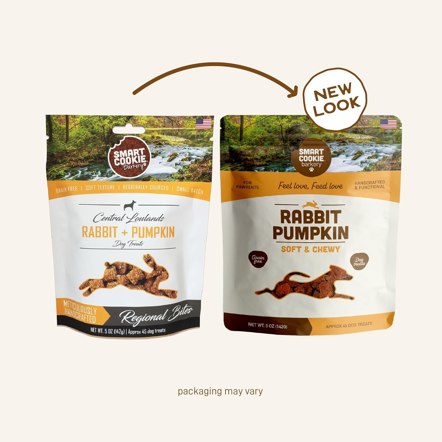 All Natural Dog Treats - Rabbit & Pumpkin - Training Treats for Dogs & Puppies with Allergies, Sensitive Stomachs - Soft Dog Treats, Grain Free, Chewy, Human-Grade, Made in USA - 5Oz Bag