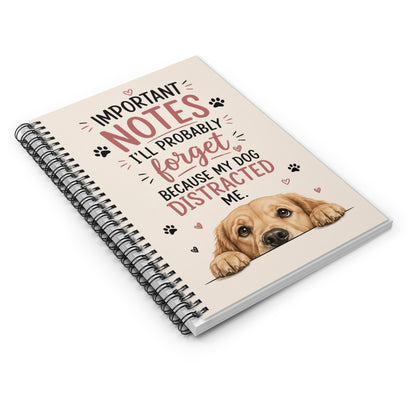 Pampered Paw Notebook