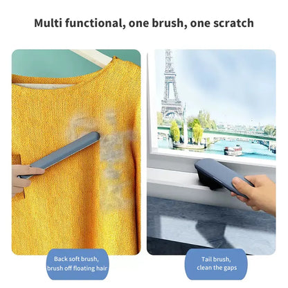 4-in-1 Pet Hair Removal Tool - Multi-Functional, Reusable Lint Cleaner with Extra Long Handle for Efficient Removal of Dog and Cat Hair from Furniture, Carpets, Clothing, Bedding, Cars, and Windows
