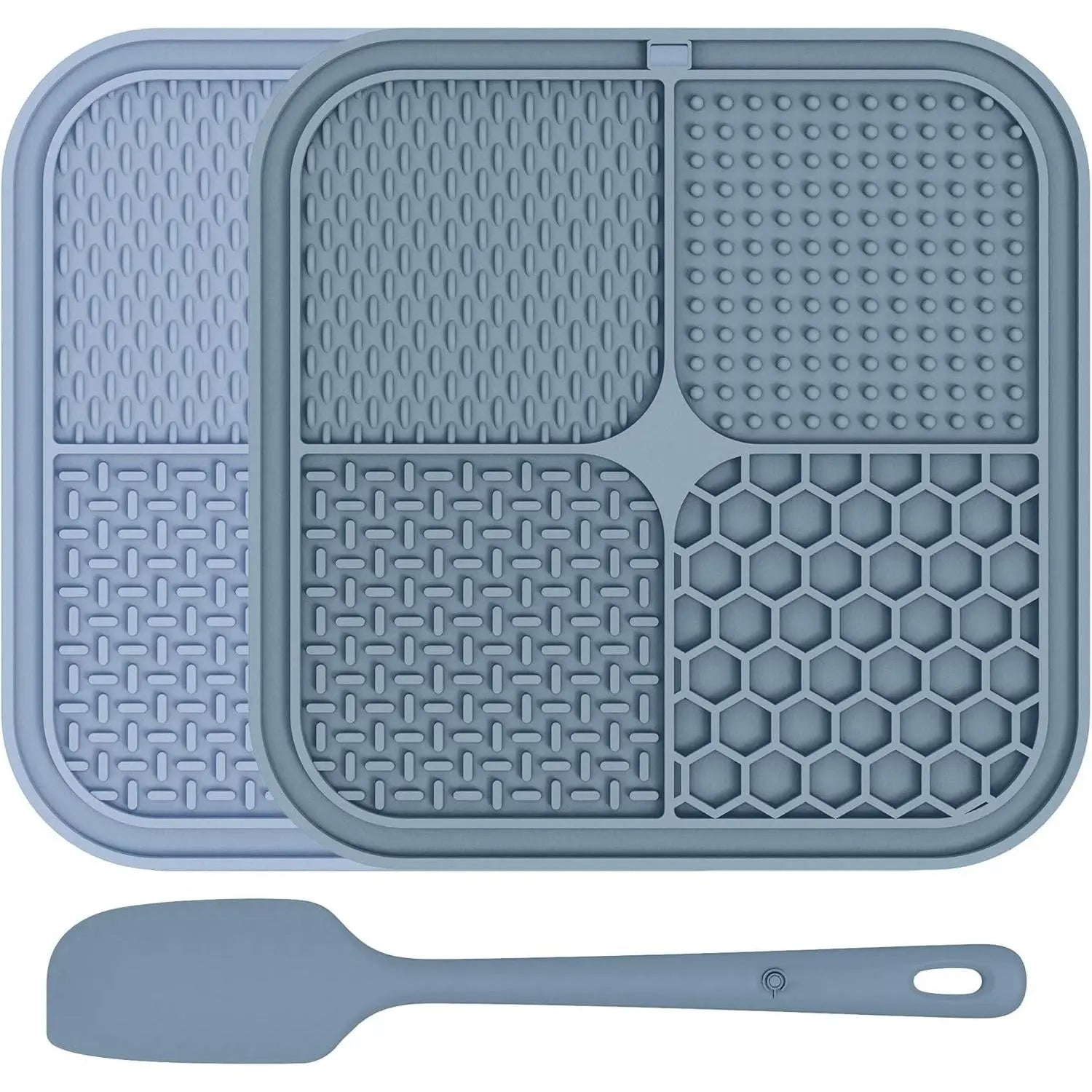 2 Pack Lick Mat for Dogs,Cats,Upgraded 8.58.5 Inches Licking Mats with Suction Cups,Slow Feeder Licking Pad for and Boredom Reducer,Suitable for Set 8