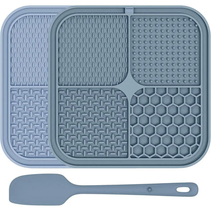 2 Pack Lick Mat for Dogs,Cats,Upgraded 8.58.5 Inches Licking Mats with Suction Cups,Slow Feeder Licking Pad for and Boredom Reducer,Suitable for Set 8