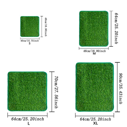 Outdoor Dog Potty Pad, Washable Pee Pads, Puppy Pads, Professional Pet Grass Mat, Easy Clean Non-Slip Training Toilet, Suitable for Small Medium Large Dogs