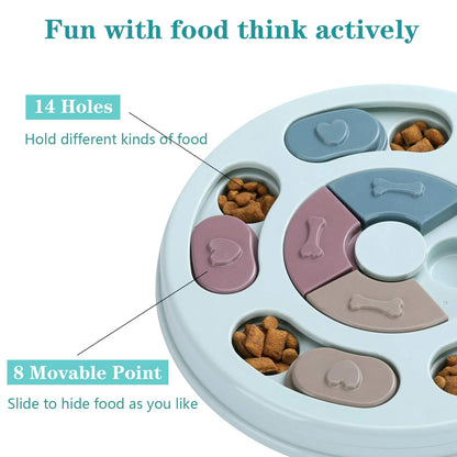 Dog Puzzle Toys for IQ Training & Mental Enrichment - Food Feeder Puzzle Interactive Chew Puppy