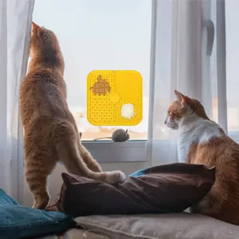 Licking Mat for Dogs and Cats, 2 Pack Lick Pad with Suction Cups for Keep Busy and Entertained, Dog Enrichment Toys for Reduce Boredom and Mental Stimulation