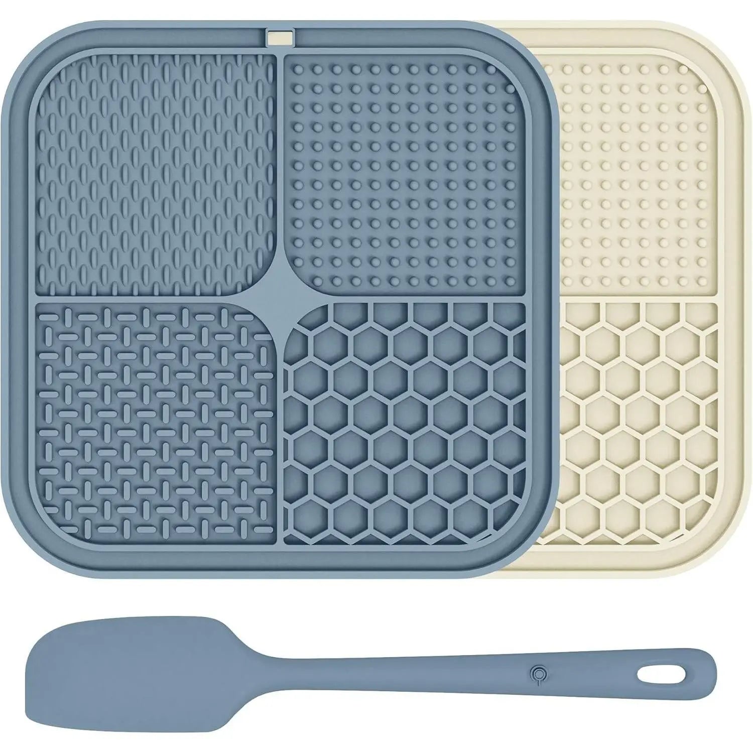 2 Pack Lick Mat for Dogs,Cats,Upgraded 8.58.5 Inches Licking Mats with Suction Cups,Slow Feeder Licking Pad for and Boredom Reducer,Suitable for Set 8