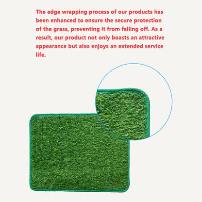 Outdoor Dog Potty Pad, Washable Pee Pads, Puppy Pads, Professional Pet Grass Mat, Easy Clean Non-Slip Training Toilet, Suitable for Small Medium Large Dogs