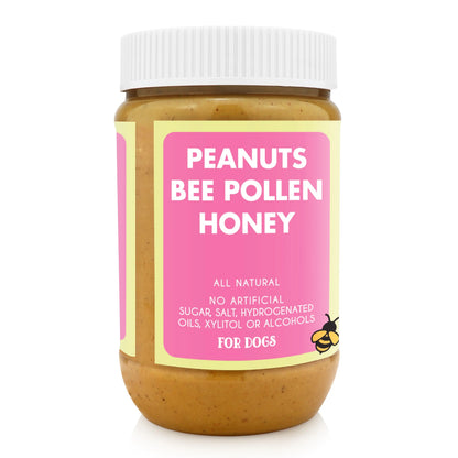 2Pk Beehive Buzz Buddy Budder, All Natural Dog Peanut Butter, Perfect for Enrichment, Treating, Training, Traveling