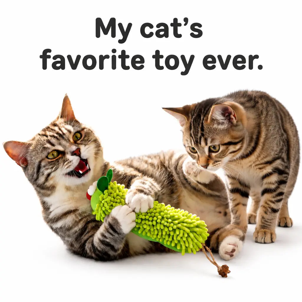 New Store Perks ！Catnip Caterpillar Plush Pillow 1Pc, Crinkle Sound Cat Toy with Catnip Head Silvervine Tail, Interactive Boredom Relief Toy for Indoor Cats
