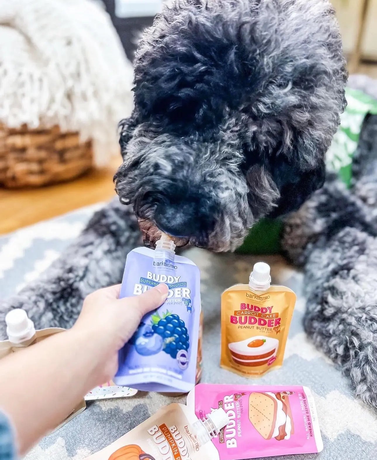 2Pk Beehive Buzz Buddy Budder, All Natural Dog Peanut Butter, Perfect for Enrichment, Treating, Training, Traveling