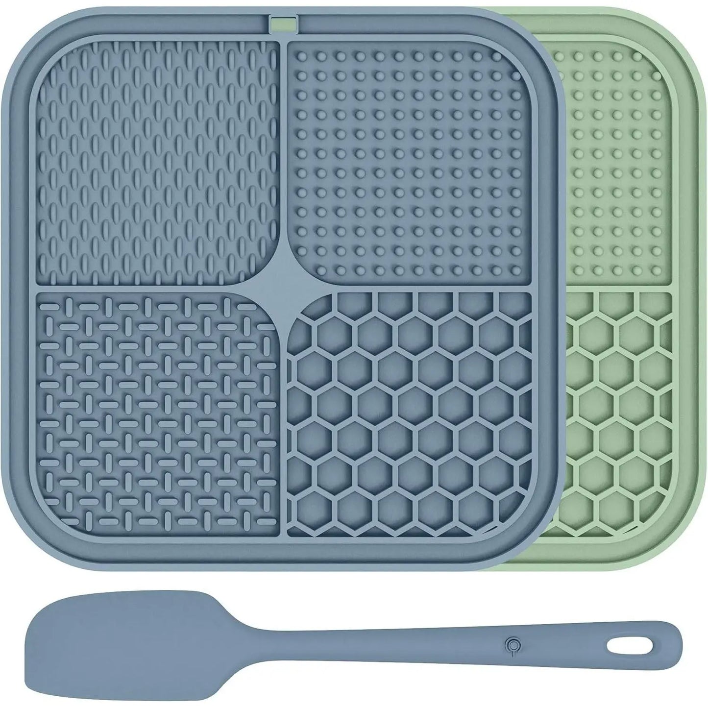 2 Pack Lick Mat for Dogs,Cats,Upgraded 8.58.5 Inches Licking Mats with Suction Cups,Slow Feeder Licking Pad for and Boredom Reducer,Suitable for Set 8