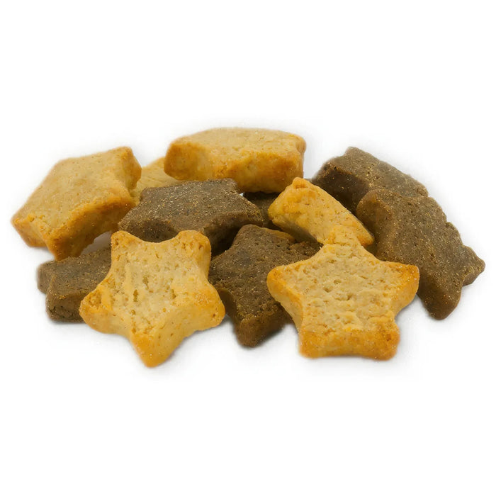 Peanut Butter Banana and Maple Bacon Stars dog treats